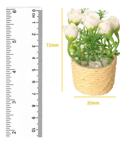 Mini Casa De Muñecas Flor Paisaje Estático Modelo /6 Para