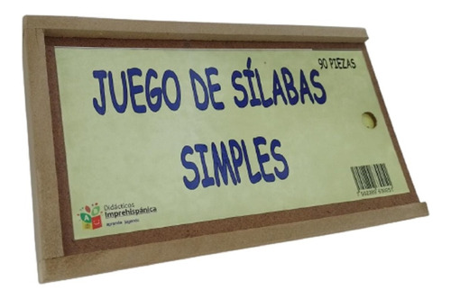 Sílabas Simples Juego Mesa Didáctico Educativo Envio Full