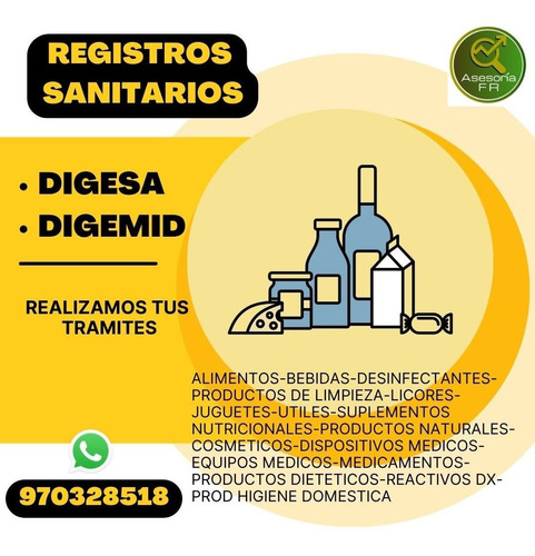 Tramites De Registros Sanitarios En Digesa Y Digemid