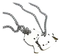 Comprar Dijes Collares De Gatos Mochi Mitao Para Pareja Con Cadenas
