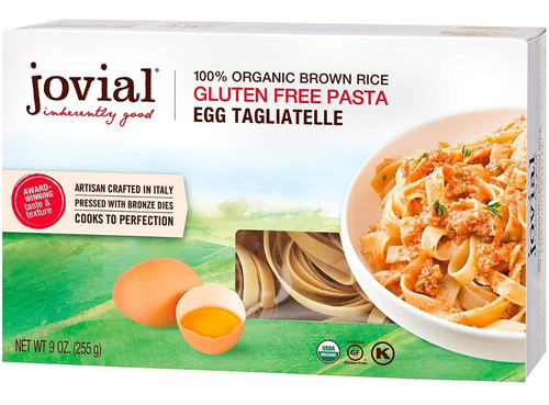 Pasta Organica Egg Tagliatelle Arroz Integral Gf 255g 