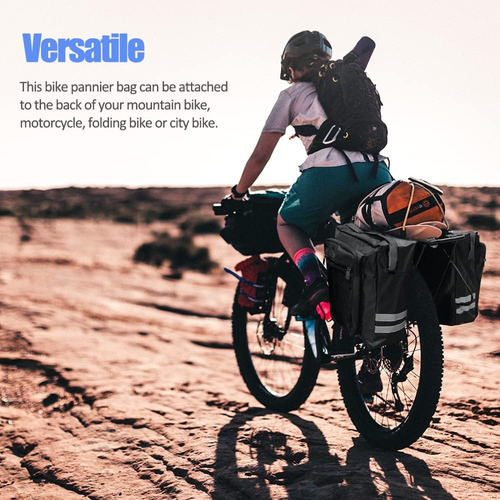 Bolsa De Doble Alforja De Doble Tirante De Bicicleta De Kler