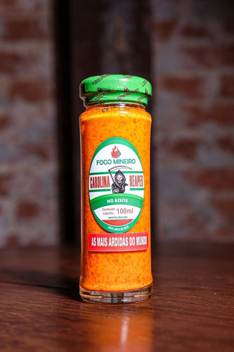 Pimenta Carolina Reaper Macerada Azeite 100ml Sem Gluten