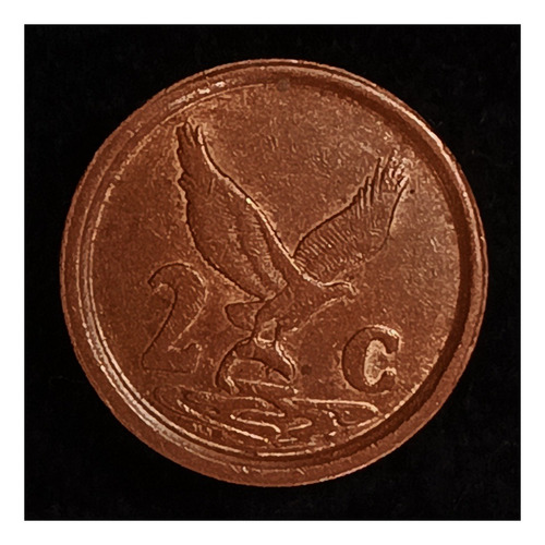 Sudáfrica 2 Cents 1994 Excelente Km 133 Águila Pescadora