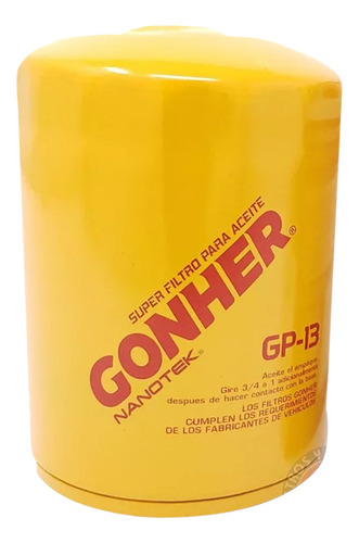 Filtro Aceite Gonher C3500 Hd 7.4 1991 1992 1993 1994 1995