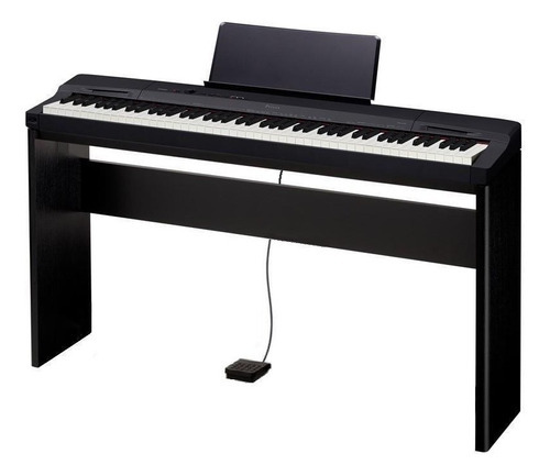 Piano digital Casio Privia Px 160 Bk C/ Estante CS-67+Pedal