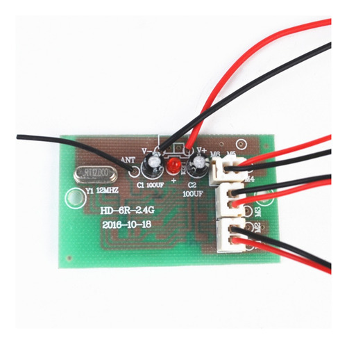 1 2.4g 6 Canales 12v Control Remoto Y Tablero Receptor For