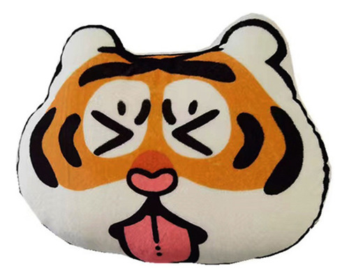 Almofada De Sofá De Dupla Face Em Forma De Tigre Gordo