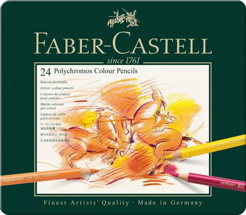 Lapices Polychromos Faber Castell Lata X24 Colores Polycromo