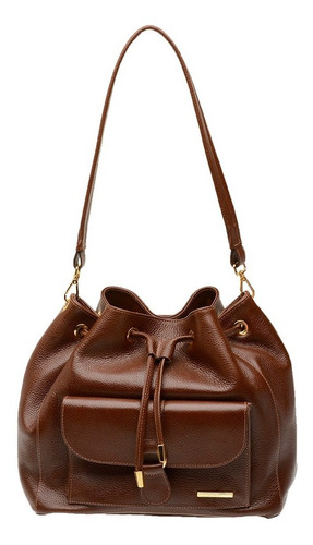 Bolsa Feminina Estilo Saco Em Couro Legitimo Sifra Luxo