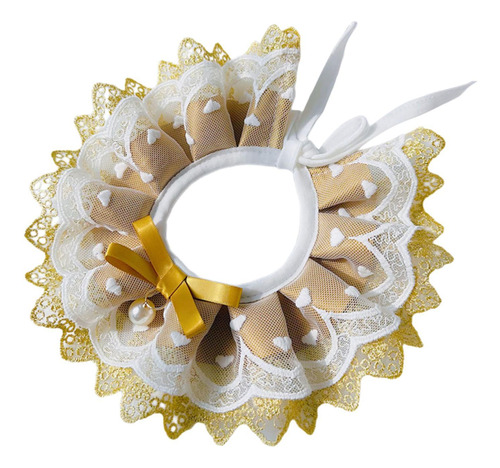 Collar Para Gato, Bufanda Para Mascotas, S Amarillo