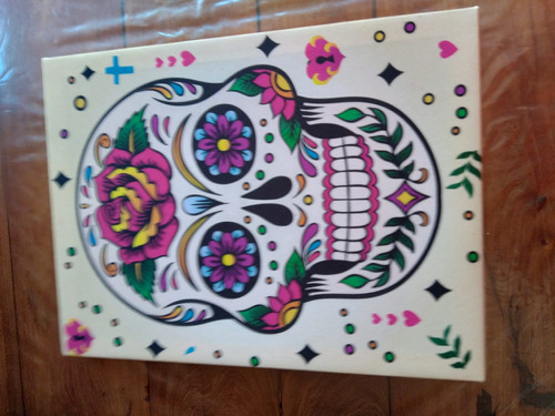 Cuadro Calavera Pintado 