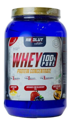 Whey 100% Concentrado 900g Absolut Nutrition | O Melhor