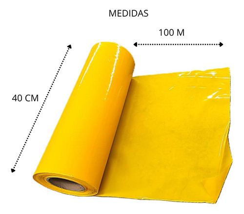 Rollo De Plástico Amarillo P/ Trampas Para Mosca Blanca