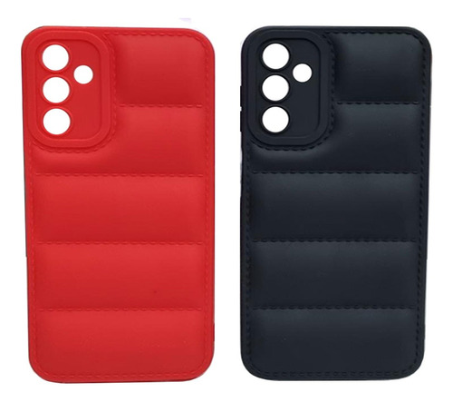 Funda Puffer Case Para Samsung A24 + Vidrio Templado 9h