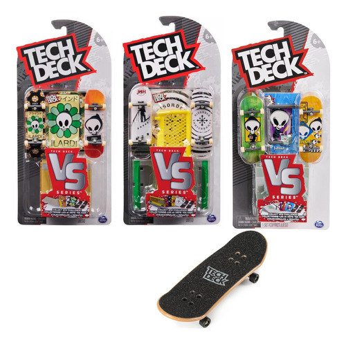 Tech Deck Pack 2 Skate Dedos Con Accesorio Vs Series