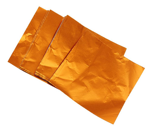 Paquete De Envoltorios Cuadrados De Papel De Naranja