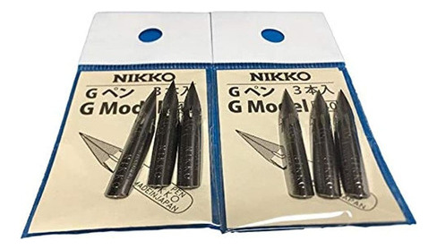 2 X Nikko Manga Pen Nib N-gpen Set De 3 Fotos (total De 6 Fo