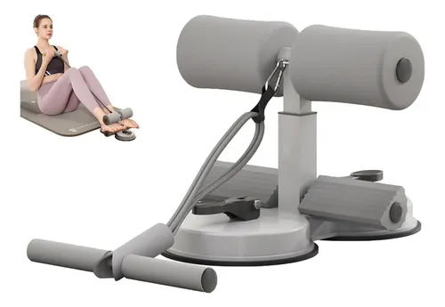 Suporte Para Abdominal Com Ventosa Abdominais Fitness Uni Cinza