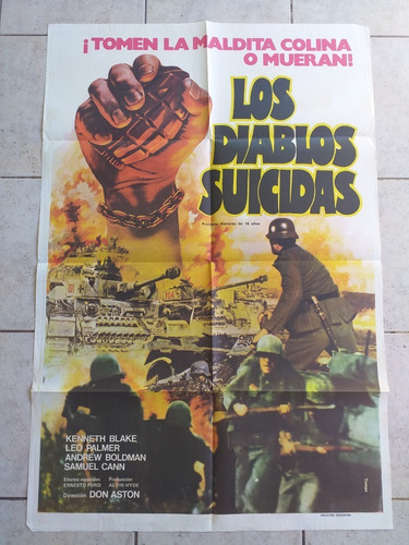 Poster Afiche Cine Bélico - Los Diablos Suicidas *
