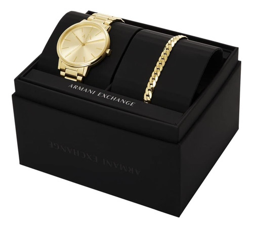 Reloj Pulsera Ax Armani Exchange Ax7144set Del Dial Dorado