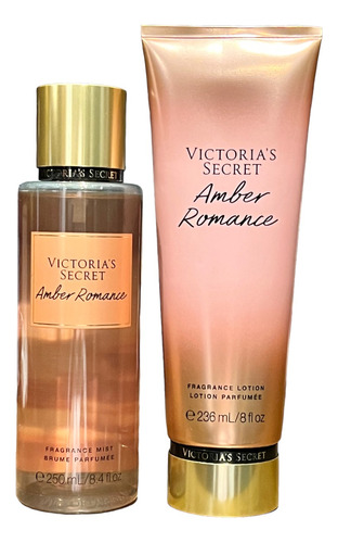 Set Victoria's Secret Crema Y Body Mist Amber Romance