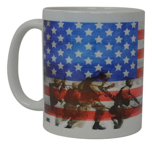 La Mejor Taza De Café Bandera De Ee. Uu. Soldados Estatua De