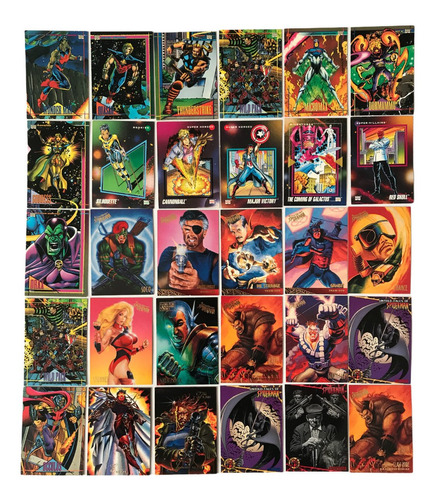 30 Cards De Marvel De Los 90´s Skybox Fleer Varias Marcas