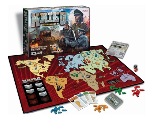 Juego De Mesa Krieg Acción Bélica Estrategia Toyco 20001