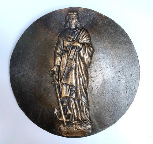 Santa Filomena - Medalhão De Bronze