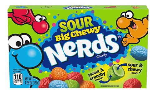 Balas Nerds Chewy Sour Concession 120g