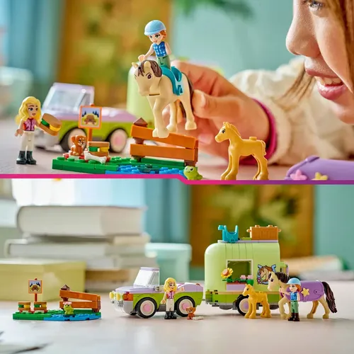 Conjunto de trailers LEGO® Friends para cavalos e potros 42695