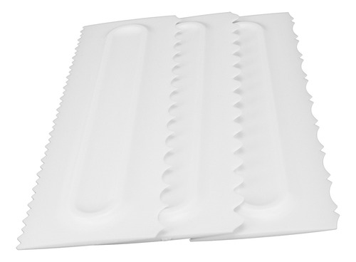 D Juego De 3 Espátulas De Plástico For Modelar Tartas Con