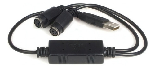 Cable Adaptador Startech Usb A Mch A 2 Din 6 Hembra Usbps /v Color Negro