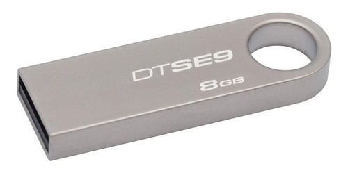 Memoria USB Kingston DataTraveler SE9 DTSE9H 8GB 2.0 plateado