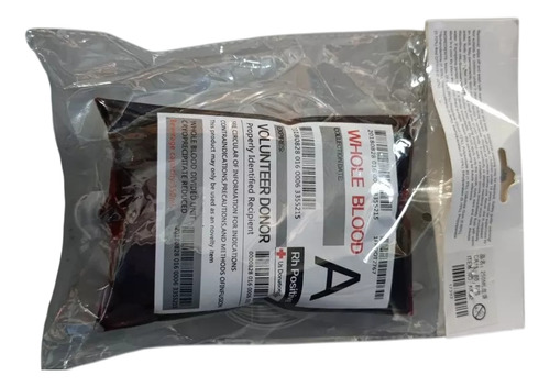 Bolsa Transfusión De Sangre, Sangre Falsa, Maquillaje 250cc