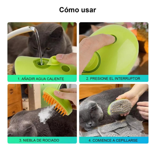 Ee 2 Piezas Cepillo Vapor 3 En 1 Para Pomeranian