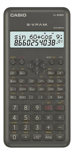 Calculadora Cientifica Casio Fx-82ms 240 Funciones Estuche Color Azul Marino