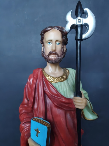 Imagem De Sao Judas Tadeu 30 Cm Em Resina Cor Pintura A Mão