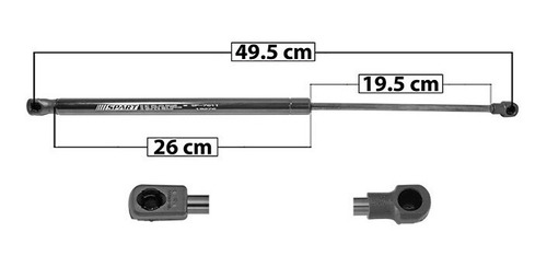 Amortiguador 5a Puerta Izq/der Nissan March 12-17 Spart