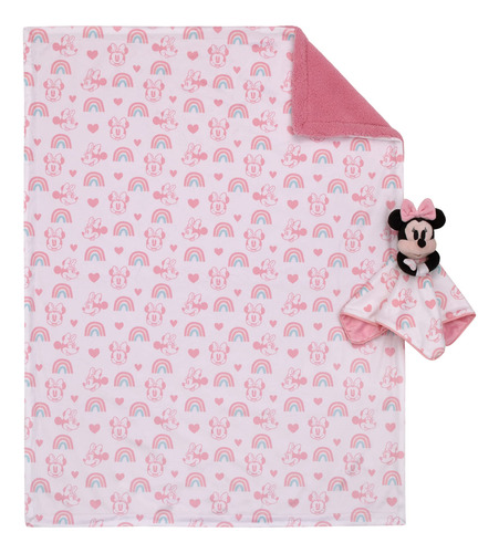 Set De Mantas Para Bebés Disney Minnie Mouse Sherpa Super So