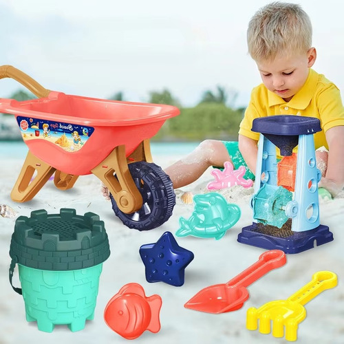 Juego De Herramientas De Playa Y Arena Para Niños, Juguetes