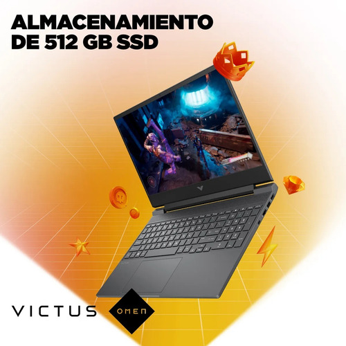 Notebook Hp Gamer 15-fb2026la Amd R5 8gb 512gb Rtx2050 W11 P