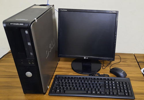 Imagem 1 de 2 de Cpu Dell 380 Core 2 Duo Mem 4gb Ddr3 Hd 160gb Monitor 17 Pol