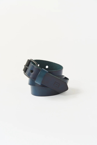Cinturon Isidro Bensimon Azul Marino 90