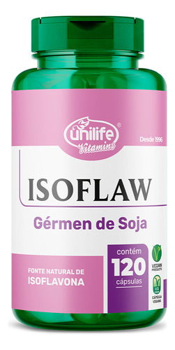 Isoflaw Gérmen De Soja Unilife - 500mg 120 Cápsulas