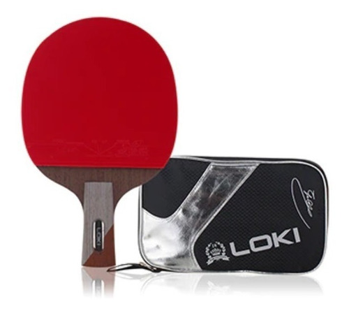 Raqueta Loki Carbon 5 Estrellas Lapicero Tenis De Mesa Pro 