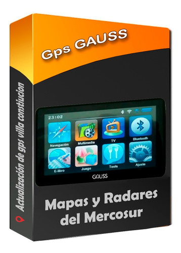 Actualizacion Gps Gauss Xl5 Tv  Igo Mapas Del Mercosur