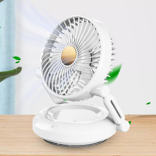 Ventilador De Mesa Y Pared Blanco Pequeño 2 En 1