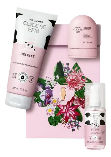 Kit Presente Cuide-se Bem Deleite Mães26 3 Itens o Boticário — R$ 96,90 em Mercado Livre, 43% OFF